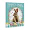 Stupell Industries Happy Easter Bunny Wreath Canvas Wall Art